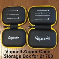 Vapcell Zipper Case Storage Box holder Bag 3.7V 4.2V 21700 18650 18350 18500 sony LG recas lithium i
