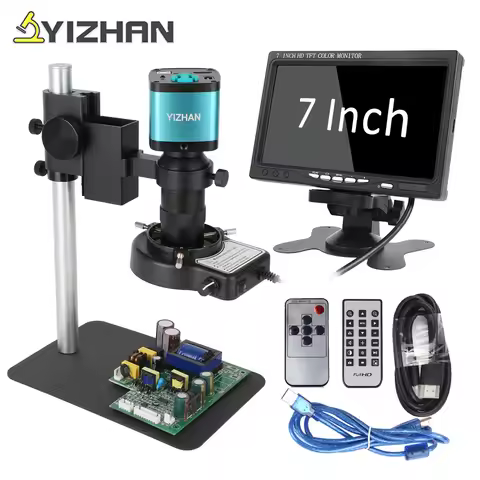 YIZHAN 48MP 4K Digital Microscope For Electronics 7-in HD Display Optional USB HDMI Microscope Camer