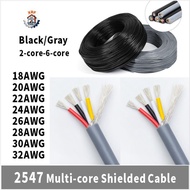 2547 Multi Core Shielded Wire 24AWG 22AWG 32AWG Tinned Copper Power Cord Winding Shielded Wiresignal