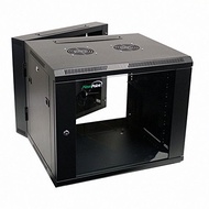 NavePoint 9U Server Cabinet with Hinged Back - 23.6” Deep, 9U Server Rack Enclosure with Locking Gla