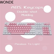 WONDE Keyboard Keycap Mechanical Keyboard 104/108 104Pcs 980k Universal 61/ 87 Blank Keycaps