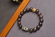 收藏級原創文萊黑油沉香手串 珠經11MM 天然野生老料香韻蜜香