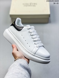 McQueen Alexander McQueen Oversized Sneakers low-top fashion thick-sole casual sports small whiteboa