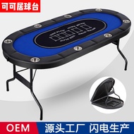 8Texas Hold'em Poker Table, Baccarat, Mahjong, Poker Table, Chips POKER Foldable table