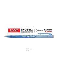 G'SOFT RETRACTABLE BALL PEN 0.5mm/0.7mm W2  [1 PEN]