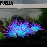 PUELLA Artificial Coral, Non-Toxic Colorful Simulation Anemones, Desktop Adornment Soft Silicone Dec
