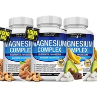Supplies Nutrition Magnesium Complex 1000mg 8 Elemental Forms 90 Capsules Supports Bones Muscles Hea