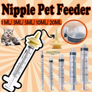 1-20ml Syringe Feeding Tool Plastic Syringe Nourish Nurture Safe Measuring Pet Feeder with Nipples
