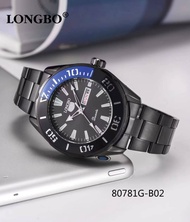 นาฬิกาแบรนด์ Longbo Watch  นาฬิกาควอตซ์สำหรับผู้ชาย ระบบอนาล๊อค เครื่องญี่ปุ่น สินค้าแท้พร้อมกล่องแบรนด์ กันน้ำ