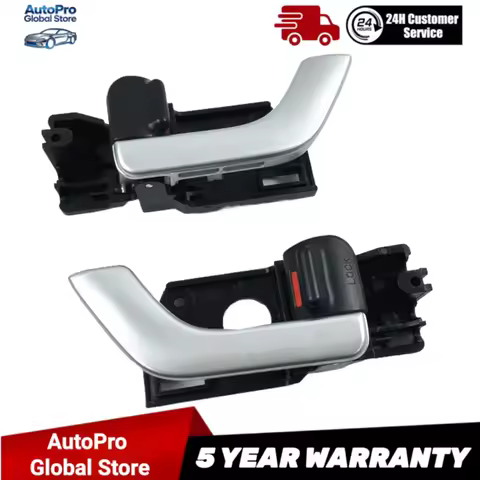 Silver Inside Door Handle Left right For Hyundai Tiburon Coupe 2003-2008 826102C500 826202C500 82610