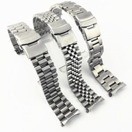 Skx007 009 Stainless Steel Strap 20 22mm Diving Three-Bead Safe Buckle Strap Stainless Steel Bracelet