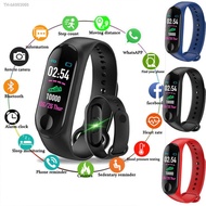 ♟ Waterproof M3 Smart Watch Sport Smart Band Blood Pressure Monitor Smart Wristband Smartwatch Bracelet M3 Wristband for Men Women