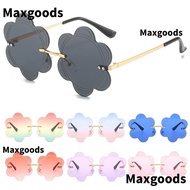 MAXGOODS Fashion Sun Glasses Rimless Beach Flower Sunnies Photo Glasses