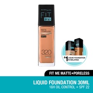 MAYBELLINE Fit Me Matte Liq Foundation SPF 320 Natural Tan
