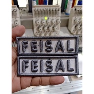 CUSTOM 3D NAME PATCH, CUSTOM 3D RAISED EMBROIDERY NAME PATCH