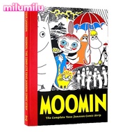 Milu สมุดวาดภาพระบายสีสำหรับเด็ก Moomin Book One The Complete Tove Jansson การ์ตูนแถบการ์ตูนปกแข็งหน