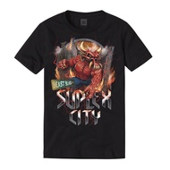Brock Lesnar Suplex City Beast F-5 Conqueror Graphic Short Sleeve Tee Men's WWE Wrestling Cotton   3