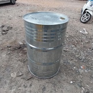 drum galvanis 200 liter bekas berkewalitas  tutup keci