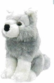 Cute Sale Shin Rin Wolf Gray M Z0345 H 8.3 x W 5.1 x D 6.7 inches (21 x 13 x 17 cm)