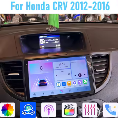 9'' For Honda CRV 2012-2016 Car Radio Head Unit GPS Multimedia Carplay Android 15 Wireless Navigatio