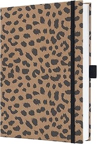 SIGEL JN851 Notizbuch Jolie, ca. A5, liniert, braun, schwarz: Notebook Jolie, Pure, Pure Cheetah, Ha