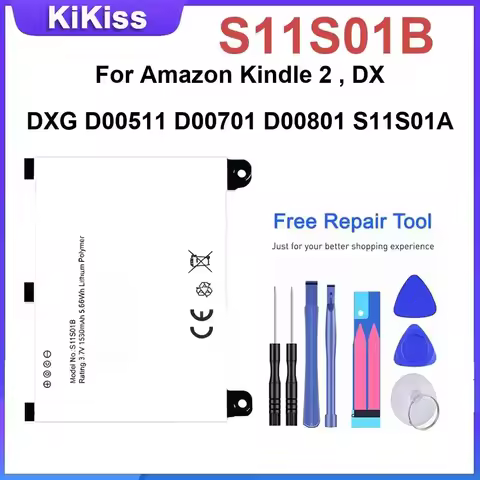 S11S01B Tablet Battery For Amazon Kindle 2 , DX DXG D00511 D00701 D00801 S11S01A Durable Batteries