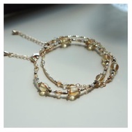 生日石系列 | 十一月 | 黃水晶 | 兩件組合式手鍊