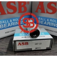 MINIMAL BEARING 687 ZZ ASB MINIMUM 2pc