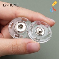 LIAOYING 10Pcs Fastener, Invisible Transparent Snap Button, Round DIY Acrylic Snap Fastener