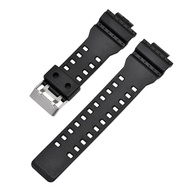 Suitable For Casio G-shock Strap High-grade PU Strap GA-100/110/120/150/200/300 Convex 16mm Replacement Watch Strap H