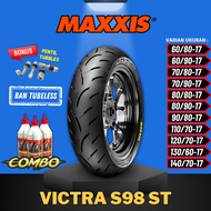 [READY COD] MAXXIS VICTRA RING 17 60/80-17 / 60/90-17 / 70/90-17 / 80/80-17 / 80/90-17 / 90/80-17 / 110/70-17 / 120/70-17 / 130/70-17 / 140/70-17 BAN MAXXIS TUBELESS / BAN TUBELESS BAN LUAR / BAN BEBEK CBR / SUPERMOTO