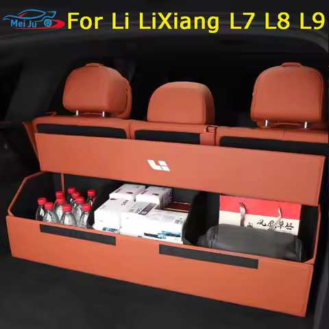 For Li LiXiang L7 L8 L9 2023 2024 Interior Accessories Car Trunk Storage Box Rear Tailbox Cargo Orga