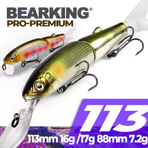 BEARKING 2022 Magallon Family 113mm 16g 113mm 13.7g 88mm 7.2g Professional Fishing Lures Minnow Cran