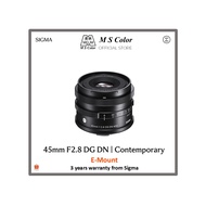 [READY STOCK | 3 YEARS WARRANTY] Sigma 45mm f/2.8 DG DN Contemporary Lens for Sony FE