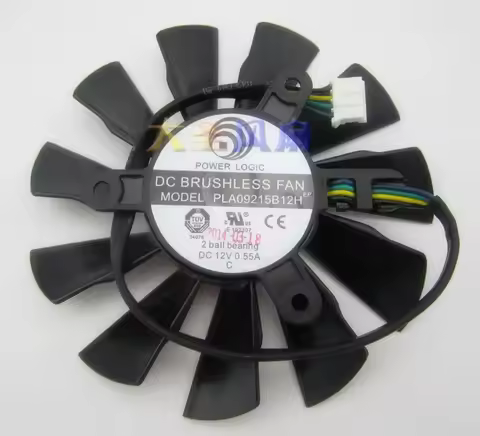 New GPU Cooler Fan For MSI N460 N560 N570 N580 GTX HD6870 PLA09215B12H 12V 0.55A 87mm Graphics Card