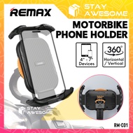 REMAX Rear View Mirror Hand Phone Holder For Motorcycle Side Mirror Motorbike Fhone Rider Bracket Fo