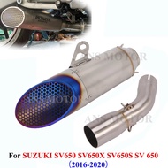 SV650 Exhaust Escape Muffler For SUZUKI SV650 SV650X SV650S 2016 -2022 Motorcycle Exhaust Middle Lin