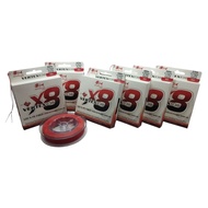 STRIKE 2 X8 VERTEX838 (300M) RED 100% PE FIBER
