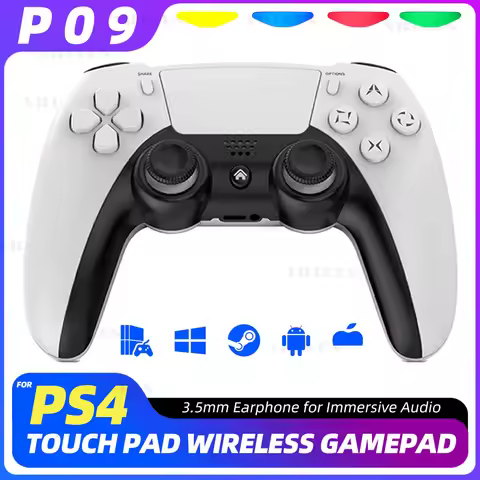 【Gift】PC Gamepad Steam Game Wireless Controller for Win10/11 PS4 Controller Dual Vibration 24H Shipp