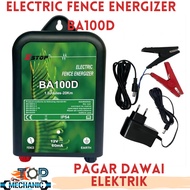 Pagar Dawai Elektrik Kebun Ladang Rumah Fence Energizer Battery  BA100D DC 12V Electric Fence Energi