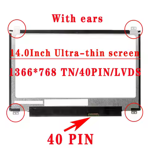 For HP ENVY 4 14-V048TX HP DV4 M4-1018TX 14-R217 14-n029 14.0 inch 1366x768 TN HD 40PINS LVDS 60hz L
