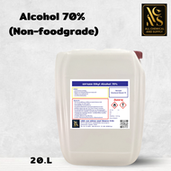 20L.แอลกอฮอล์ 70% (Ethyl Alcohol 70%non-foodgrade) ขนาด 20 ลิตร