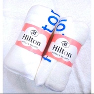 100% absorb soft Tuala Mandi Hotel Putih Jenama Brand Towel Hilton serap air saiz dewasa dan extra l
