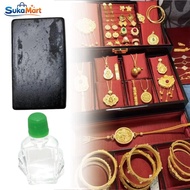 Gold Test Stone Gold Test Tool Rub Gold Test for Jewelry Touch Stone Acidity Test Set Gold Test Liqu