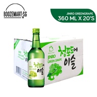 JINRO Soju Green Grape 20x360ml (Authentic Agent Stock)