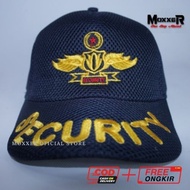 Topi Jaring Topi Satpam Security Topi Security Hitam Biru Topi Satpam Hitam Biru