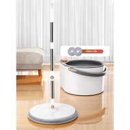Joybos ไม้ถูพื้นหมุน Spin Mop 360 องศา ถังปั่นแห้งอัตโนมัติ ไมต้องซักมือ ชุดหัวม็อบ 3 ชิ้น ถูพื้นแบบ