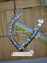 925 Silver Men's Bangle / 925 Bracelet