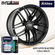 Sport Rim Paint Advanti Racing Gloss Black Hitam Kilat V6 AIKKA Sport Rim 2K Paint DIY Cat Tin Spray