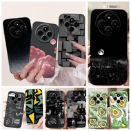 Back Cover For Xiaomi Redmi 14C / 14R / Poco C75 Phone Casing Marble Avocado Moon Night Gothic Back 